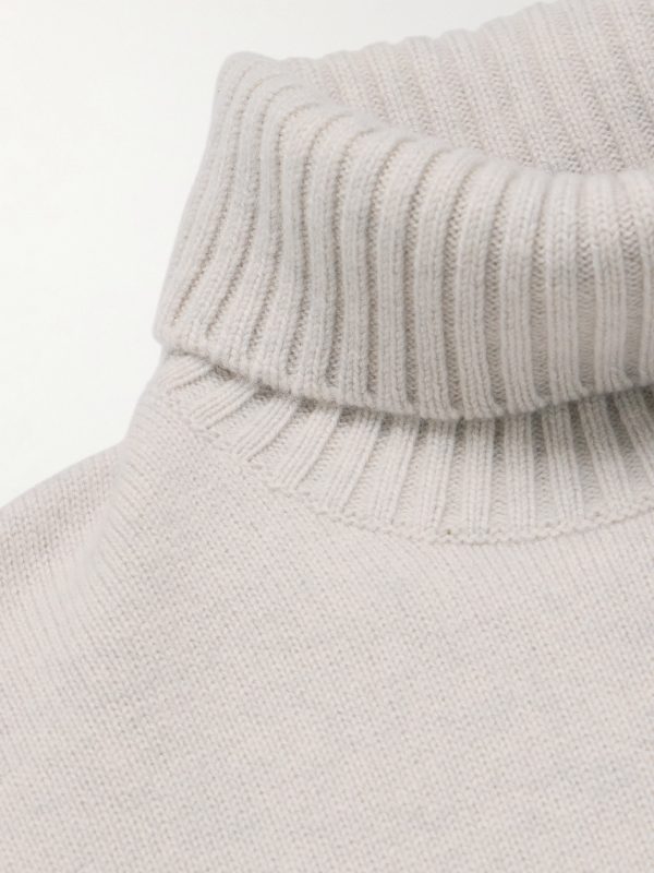 + Stanley Tucci Organic Cashmere Rollneck Sweater - CU