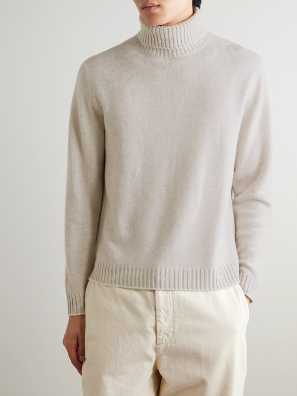 + Stanley Tucci Organic Cashmere Rollneck Sweater - FR