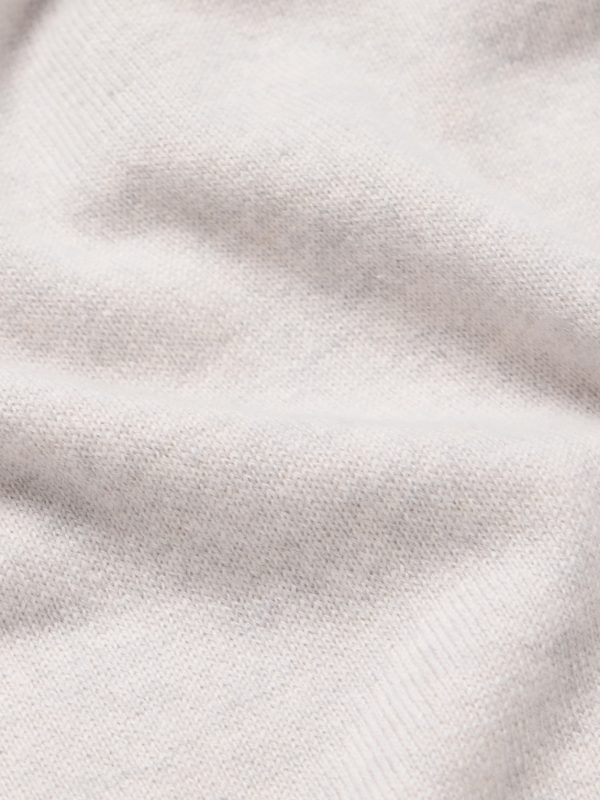 + N.Peal Cashmere Tucci Leather-Trimmed Half-Zip Sweater - E1