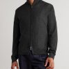 +Stanley Tucci Cashmere and Silk-Blend Zip-Up Cardigan - FR +Stanley Tucci Cashmere and Silk-Blend Zip-Up Cardigan - FR