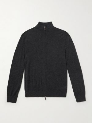 +Stanley Tucci Cashmere and Silk-Blend Zip-Up Cardigan +Stanley Tucci Cashmere and Silk-Blend Zip-Up Cardigan