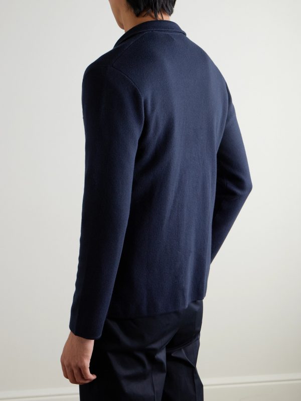 + Stanley Tucci Cashmere Cotton, Silk and Cashmere-Blend Blazer - BK + Stanley Tucci Cashmere Cotton, Silk and Cashmere-Blend Blazer - BK
