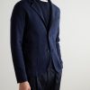 + Stanley Tucci Cashmere Cotton, Silk and Cashmere-Blend Blazer - FR + Stanley Tucci Cashmere Cotton, Silk and Cashmere-Blend Blazer - FR
