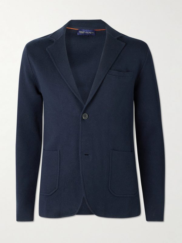 + Stanley Tucci Cashmere Cotton, Silk and Cashmere-Blend Blazer + Stanley Tucci Cashmere Cotton, Silk and Cashmere-Blend Blazer