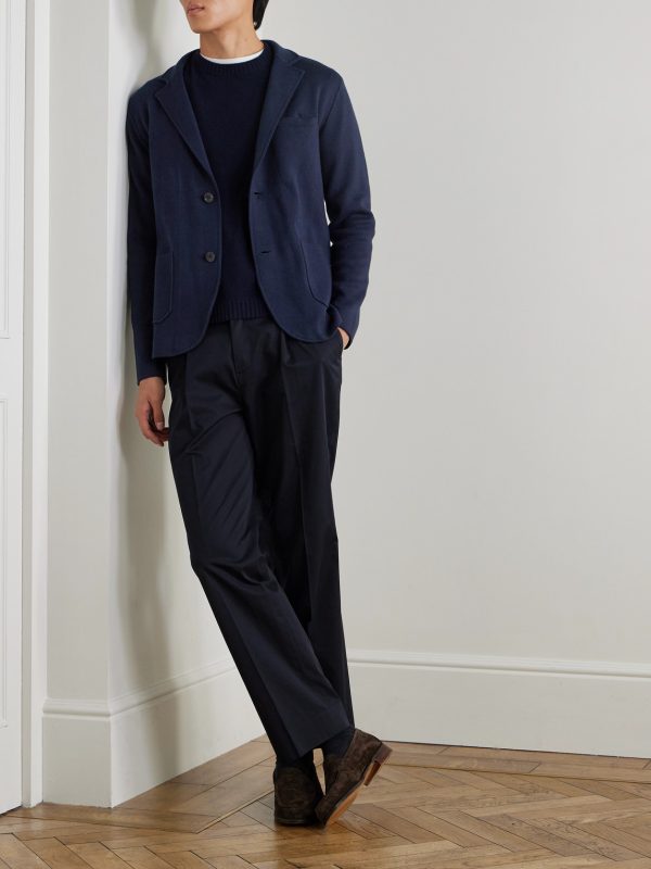 + Stanley Tucci Cashmere Cotton, Silk and Cashmere-Blend Blazer - OU + Stanley Tucci Cashmere Cotton, Silk and Cashmere-Blend Blazer - OU