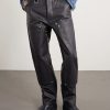 + HOORSENBUHS Straight-Leg Studded Leather Trousers - FR