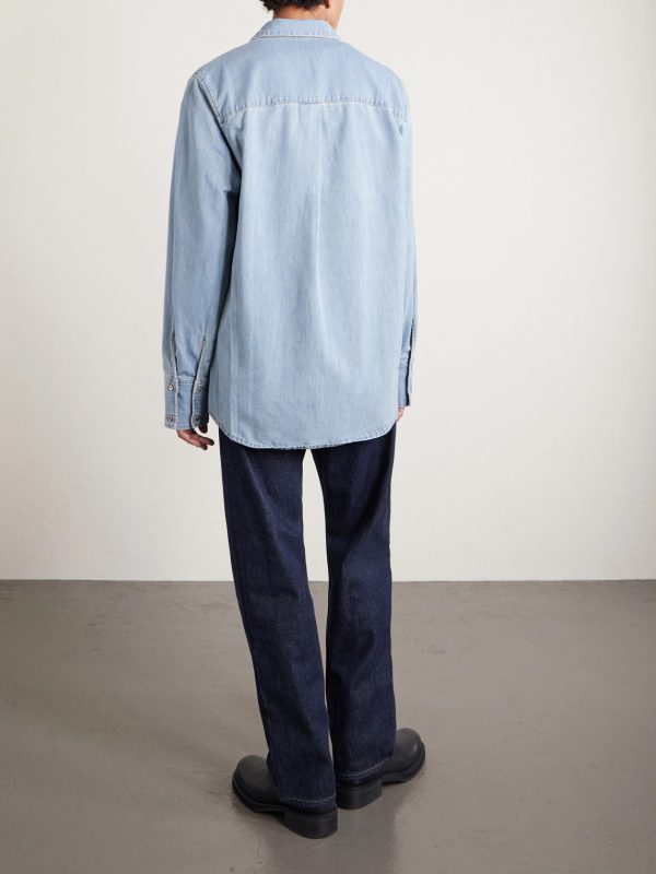 + HOORSENBUHS Two-Tone Denim Shirt - BK + HOORSENBUHS Two-Tone Denim Shirt - BK