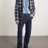 + HOORSENBUHS Two-Tone Denim Shirt - OU + HOORSENBUHS Two-Tone Denim Shirt - OU