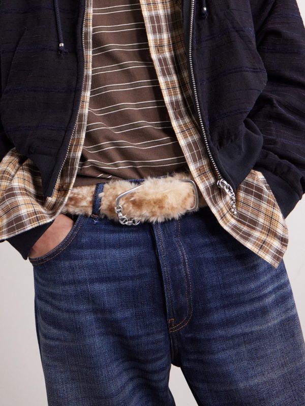 + HOORSENBUHS 3.5cm Shearling Belt - OU + HOORSENBUHS 3.5cm Shearling Belt - OU