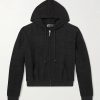 + HOORSENBUHS Cropped Embroidered Cotton Zip-Up Hoodie + HOORSENBUHS Cropped Embroidered Cotton Zip-Up Hoodie
