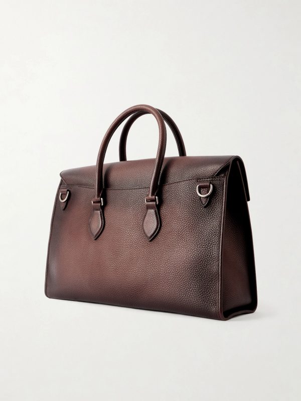 E'Mio Full-Grain Leather Briefcase - BK E'Mio Full-Grain Leather Briefcase - BK