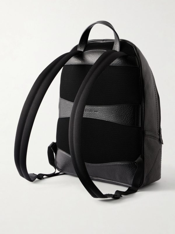 Time Off Full-Grained Leather Backpack - BK Time Off Full-Grained Leather Backpack - BK