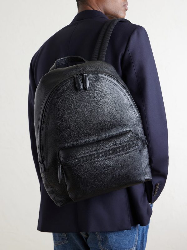 Time Off Full-Grained Leather Backpack - E2 Time Off Full-Grained Leather Backpack - E2