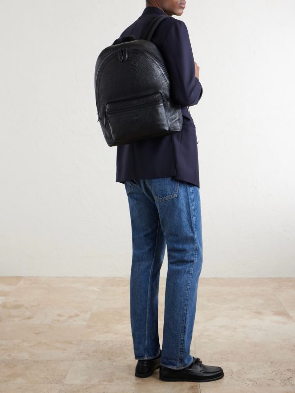 Time Off Full-Grained Leather Backpack - FR Time Off Full-Grained Leather Backpack - FR