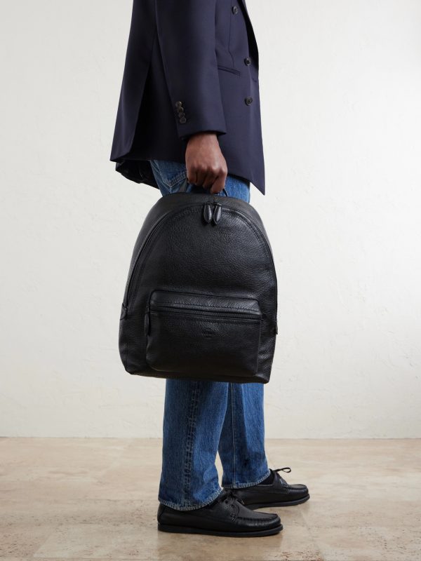 Time Off Full-Grained Leather Backpack - OU Time Off Full-Grained Leather Backpack - OU