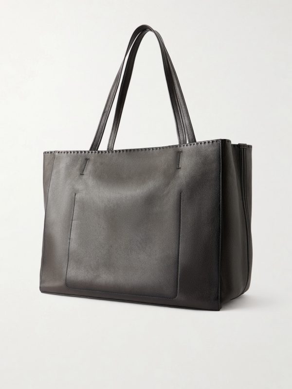 Leather Tote Bag - BK