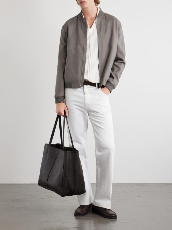 Leather Tote Bag - OU