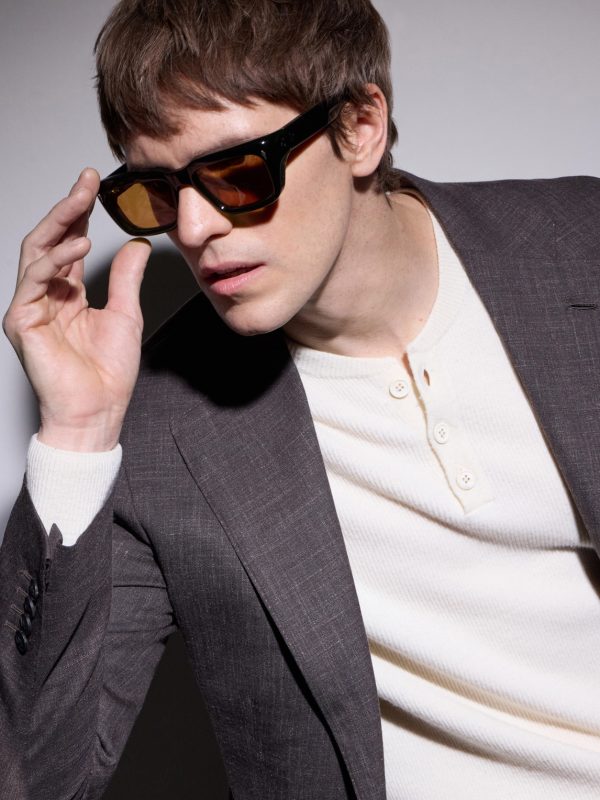 Walker Square-Frame Acetate Sunglasses - BK
