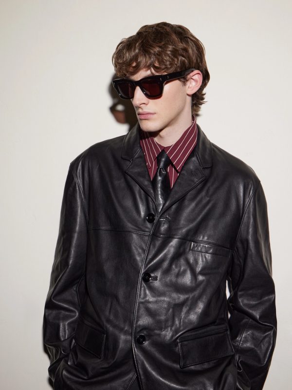 Dealan 53 D-Frame Acetate Sunglasses - BK Dealan 53 D-Frame Acetate Sunglasses - BK