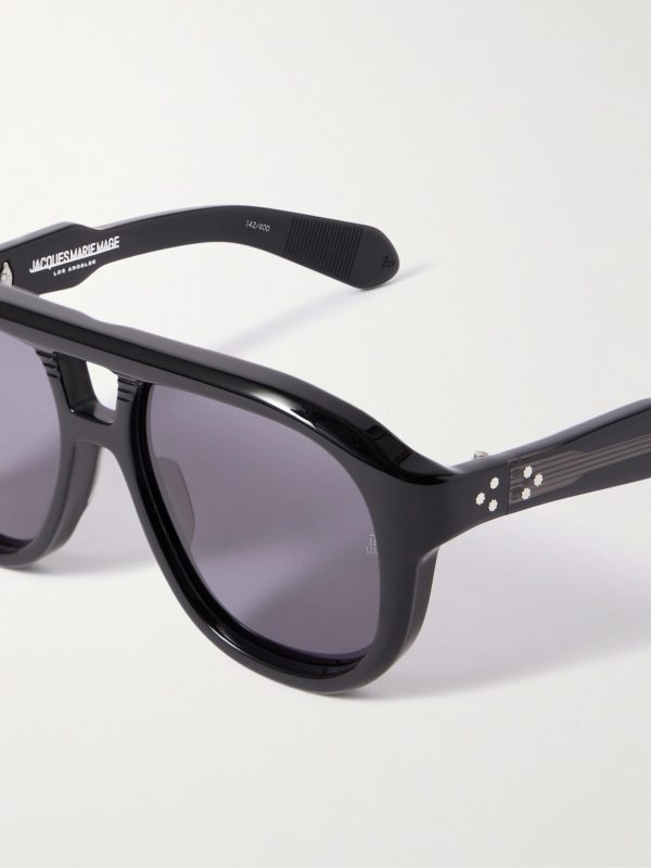 Jasper Aviator-Style Acetate Sunglasses - CU Jasper Aviator-Style Acetate Sunglasses - CU