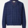 Chain Checked Cotton and Wool-Blend Jacket