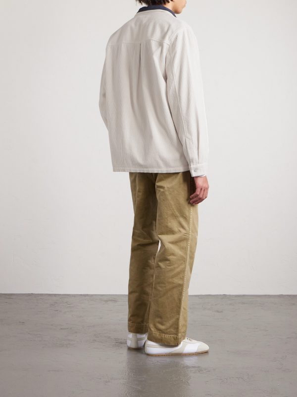 Anniversary Patch Cotton-Corduroy Overshirt - BK Anniversary Patch Cotton-Corduroy Overshirt - BK
