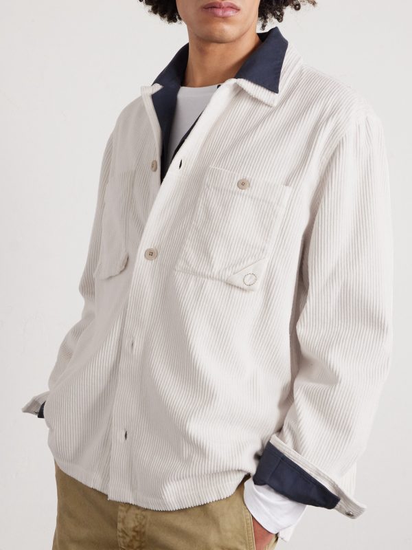 Anniversary Patch Cotton-Corduroy Overshirt - CU Anniversary Patch Cotton-Corduroy Overshirt - CU
