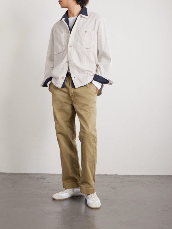 Anniversary Patch Cotton-Corduroy Overshirt - OU Anniversary Patch Cotton-Corduroy Overshirt - OU