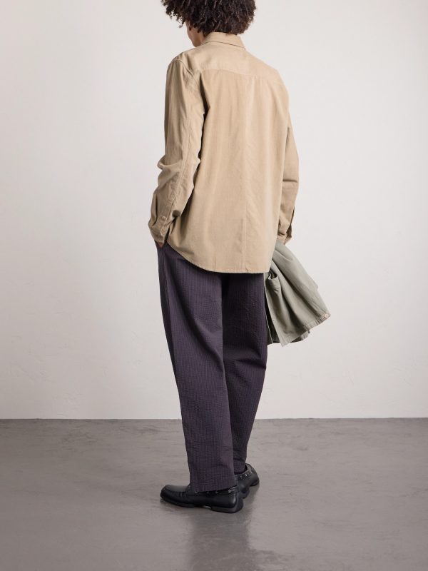 Direction Garment-Dyed Cotton-Corduroy Shirt - BK Direction Garment-Dyed Cotton-Corduroy Shirt - BK