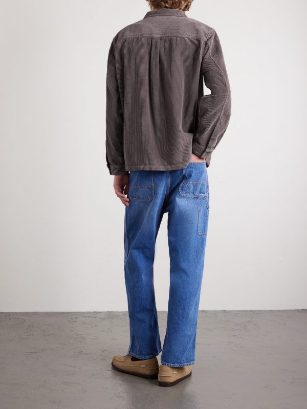 Anniversary Patch Cotton-Corduroy Overshirt - BK Anniversary Patch Cotton-Corduroy Overshirt - BK