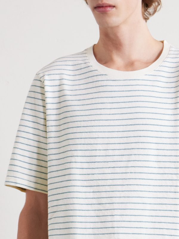 Striped Cotton T-Shirt - CU Striped Cotton T-Shirt - CU