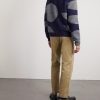 Curve Two-Tone Knitted Zip-Up Cardigan - BK