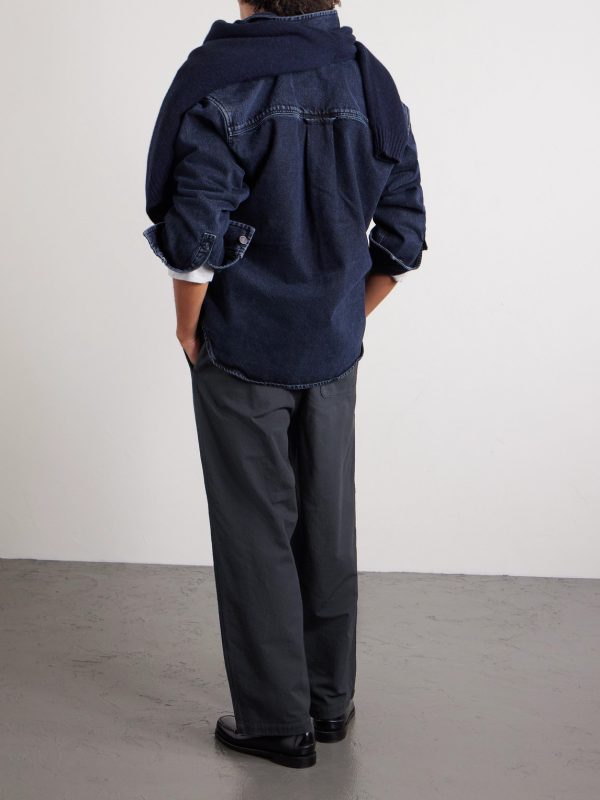 Wide-Leg Cotton Trousers - BK
