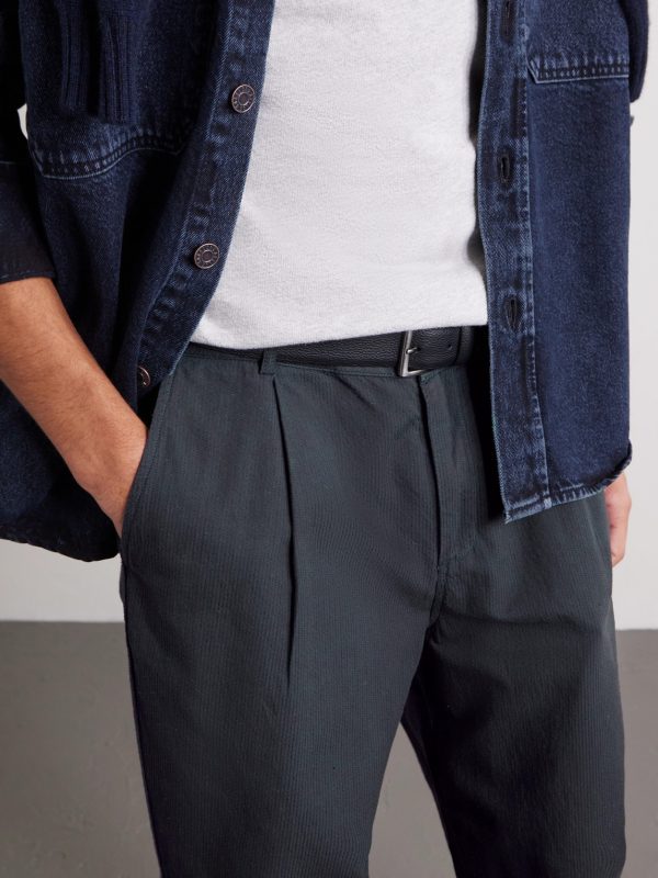 Wide-Leg Cotton Trousers - CU