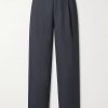 Wide-Leg Cotton Trousers