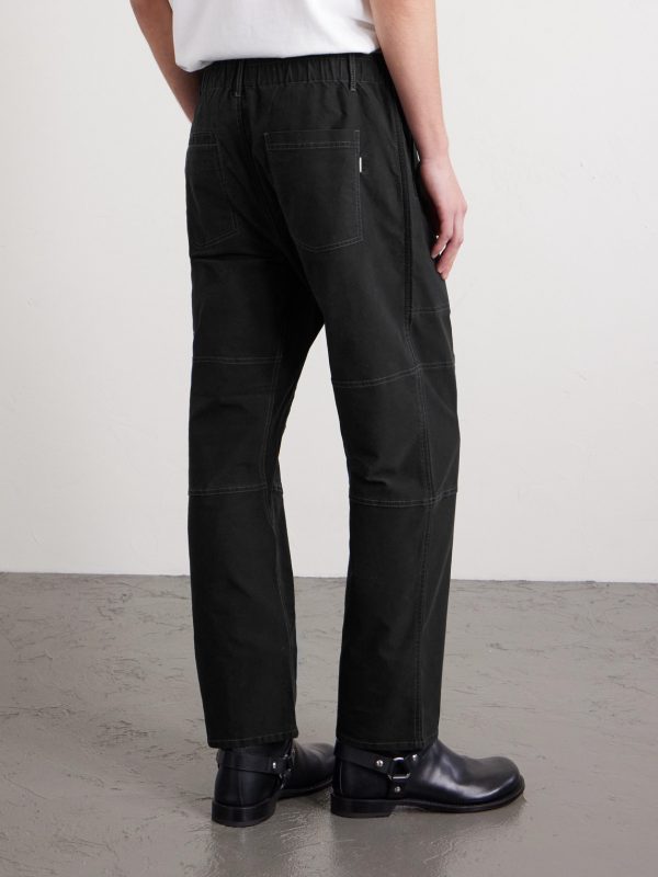 Assembly Straight-Leg Pleated Cotton-Blend Trousers - BK