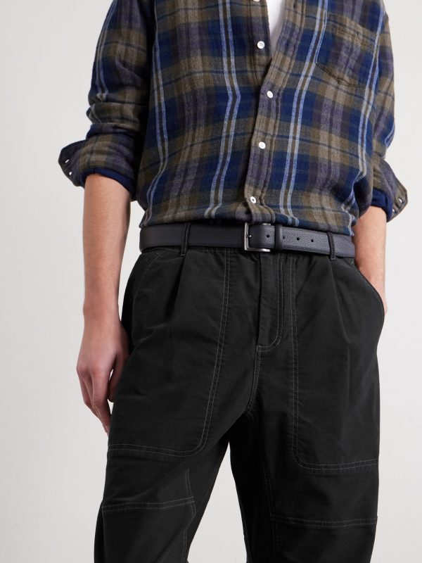Assembly Straight-Leg Pleated Cotton-Blend Trousers - E1