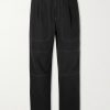 Assembly Straight-Leg Pleated Cotton-Blend Trousers
