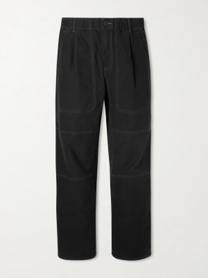 Assembly Straight-Leg Pleated Cotton-Blend Trousers Assembly Straight-Leg Pleated Cotton-Blend Trousers