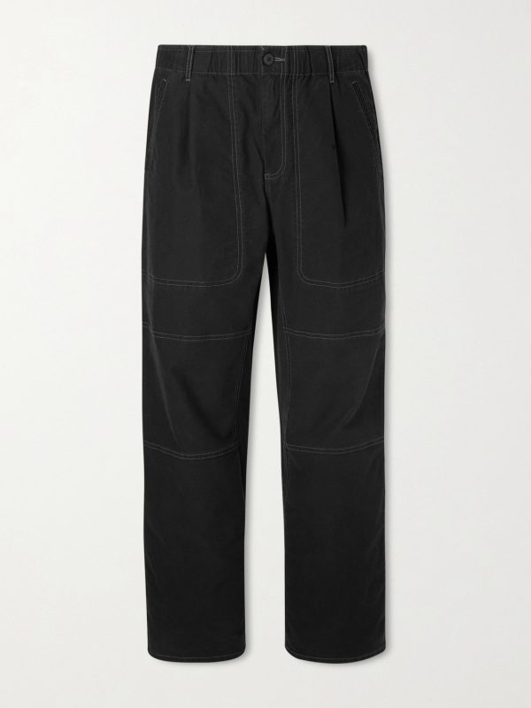 Assembly Straight-Leg Pleated Cotton-Blend Trousers