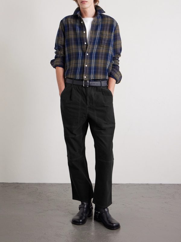 Assembly Straight-Leg Pleated Cotton-Blend Trousers - OU