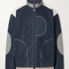 Curve Shell-Trimmed Fleece Jacket