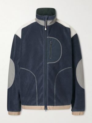 Curve Shell-Trimmed Fleece Jacket Curve Shell-Trimmed Fleece Jacket