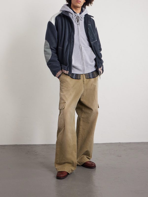 Curve Shell-Trimmed Fleece Jacket - OU