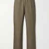 Straight-Leg Cotton-Blend Ripstop Trousers