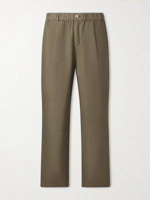 Straight-Leg Cotton-Blend Ripstop Trousers Straight-Leg Cotton-Blend Ripstop Trousers