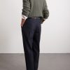 Slim-Fit Cotton-Blend Trousers - BK Slim-Fit Cotton-Blend Trousers - BK
