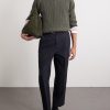 Slim-Fit Cotton-Blend Trousers - OU Slim-Fit Cotton-Blend Trousers - OU