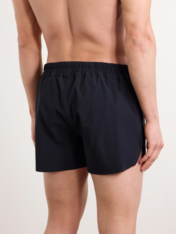 Straight-Leg Short-Length Swim Shorts - BK Straight-Leg Short-Length Swim Shorts - BK