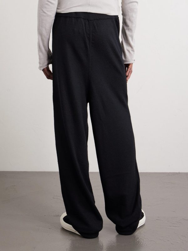 Tapered Boiled-Cashmere Sweatpants - BK Tapered Boiled-Cashmere Sweatpants - BK